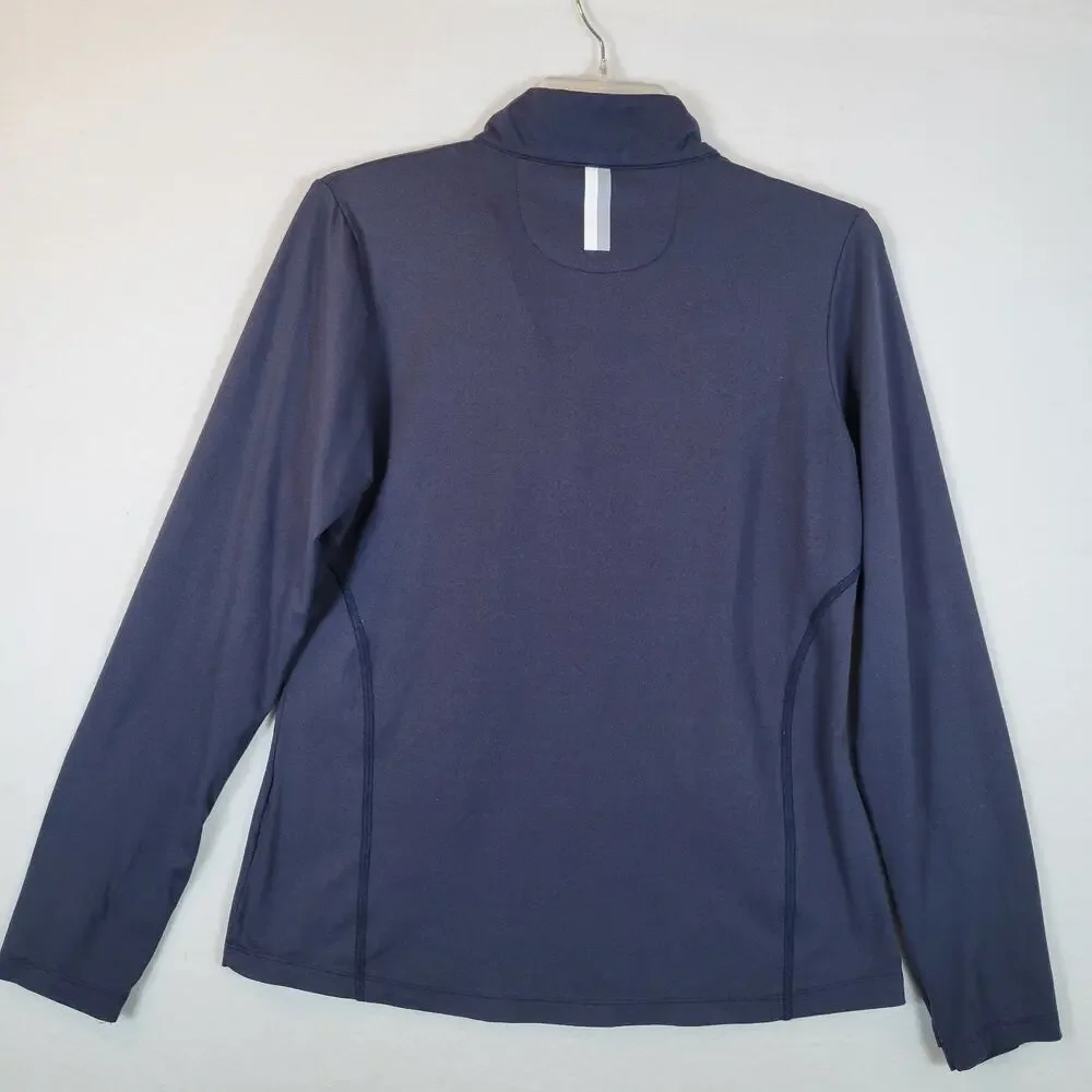 Rhoback Womens 1/4 Zip Pullover Activewear Shirt Top Size Medium Blue Golf - Picture 9 of 10